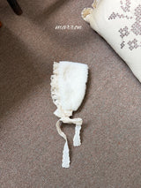 ［marron］Lace fur ear muffler