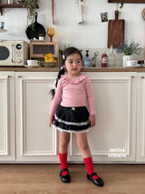 ［second moment］Frill collar rib tops