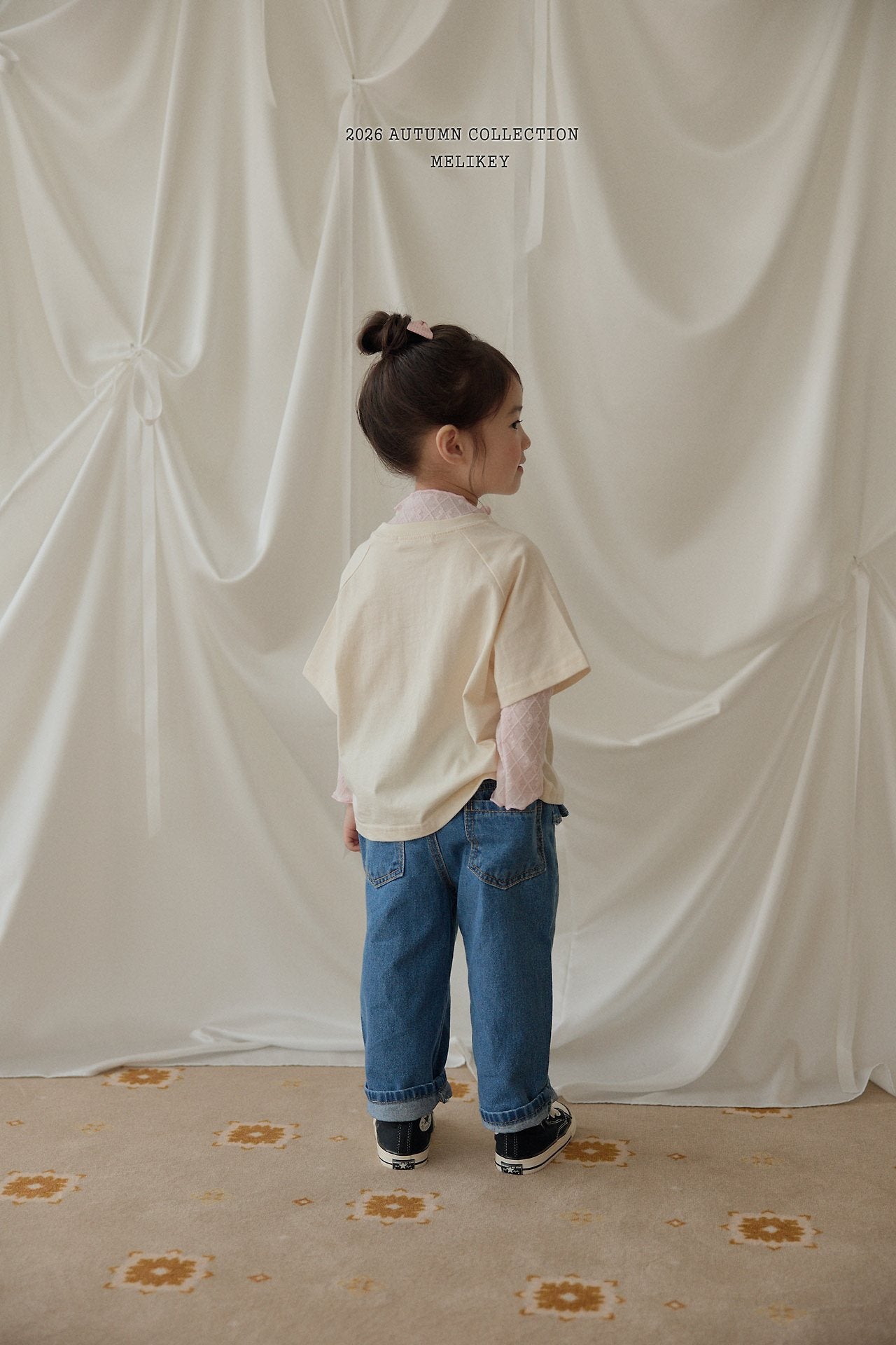 ［Melikey］Frill pocket denim pants