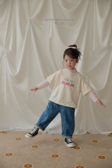 ［Melikey］Frill pocket denim pants