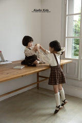 ［aladin］Pleats suspender skirt