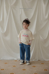 ［Melikey］Frill pocket denim pants