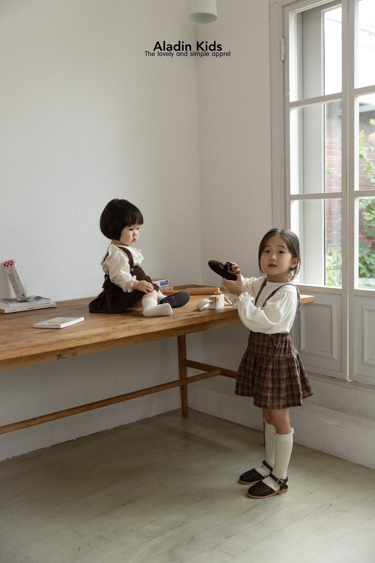 ［aladin］Pleats suspender skirt