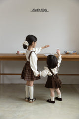 ［aladin］Pleats suspender skirt