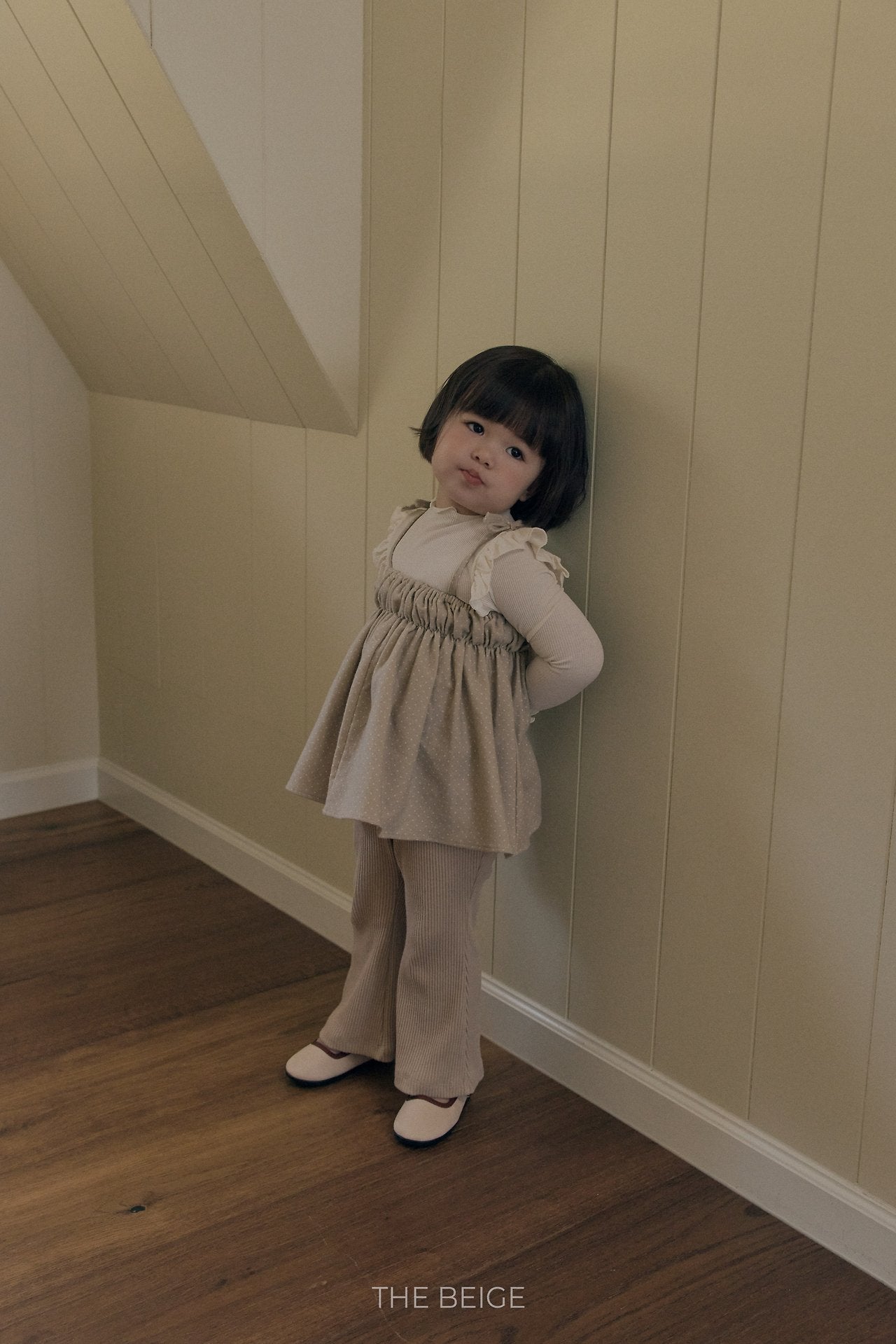 ［The beige］Dot Bustier