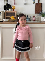 ［second moment］Frill collar rib tops