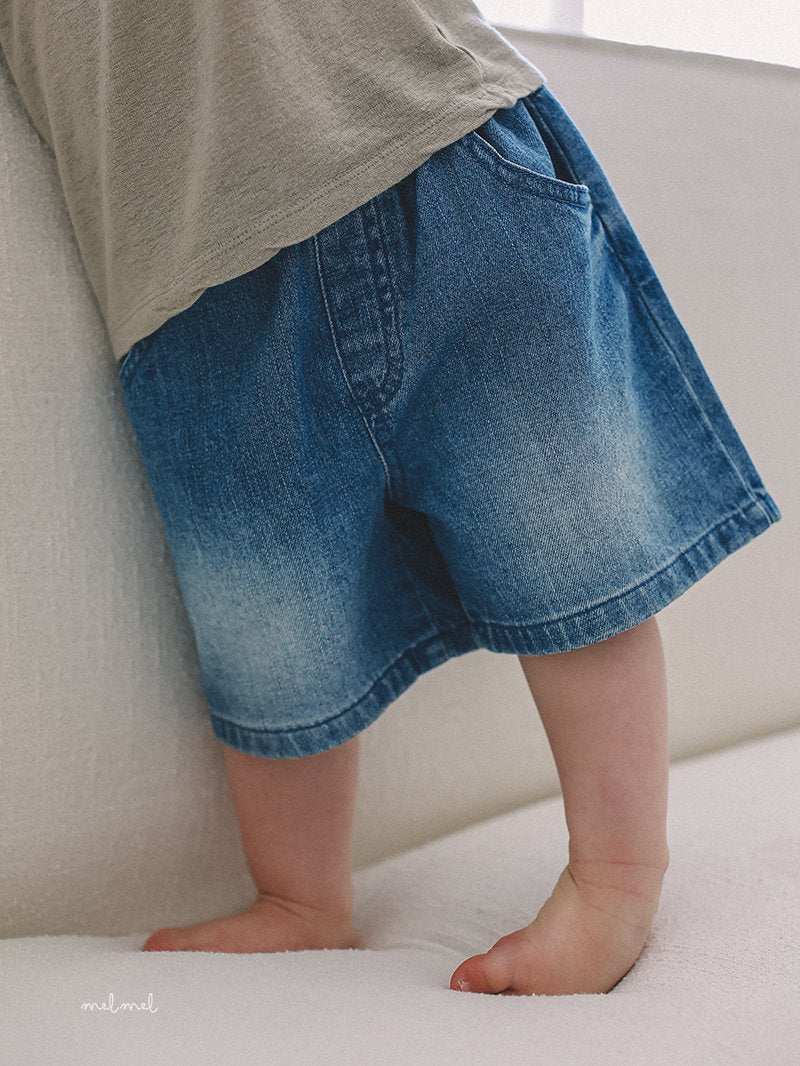 ［melmel］Brush denim pants