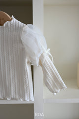 ［ROA］Organza puff tops