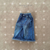［Melikey］Wide denim pants