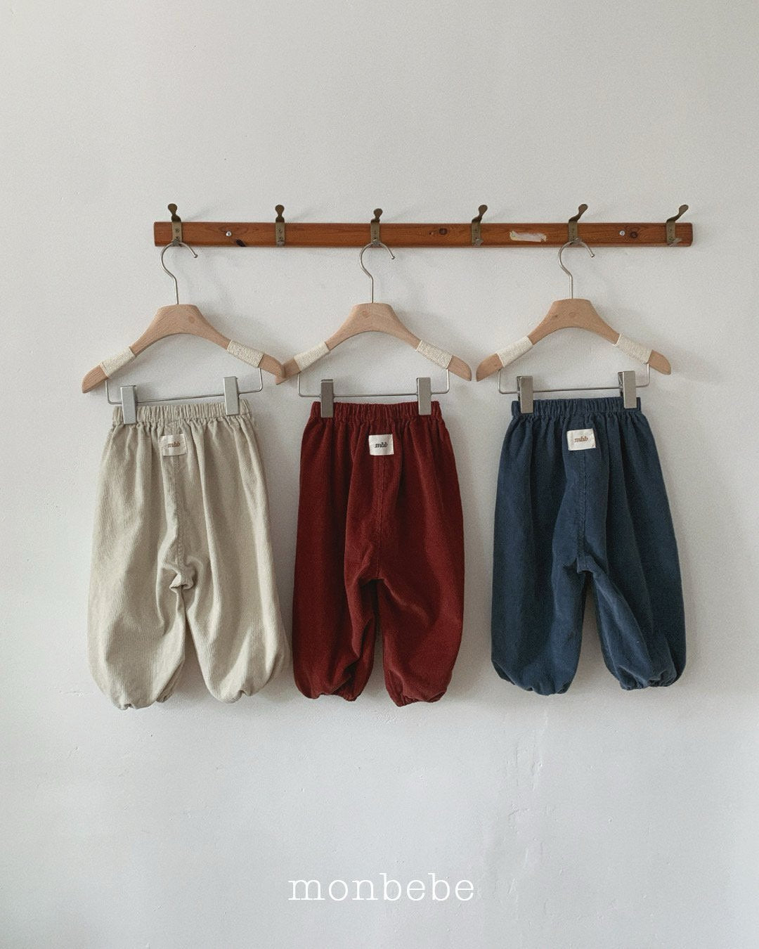 [monbebe] Corduroy jogger pants