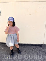［guruguru］Shoulder button tee