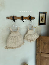 ［marron］Quilting frill one-piece