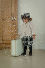 ［OREN］Brunel check suspender half pants