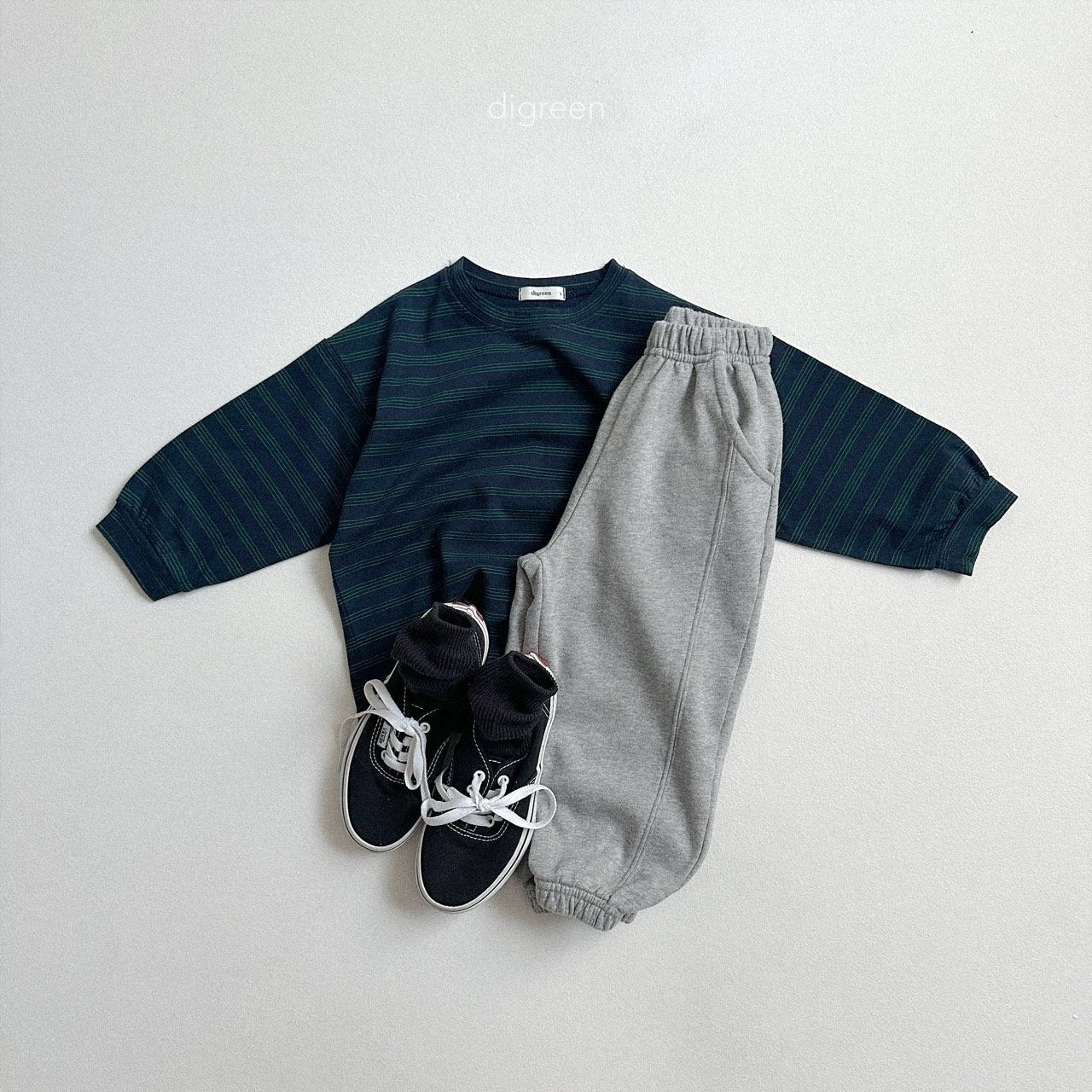 ［digreen］Pinstripe T-shirt