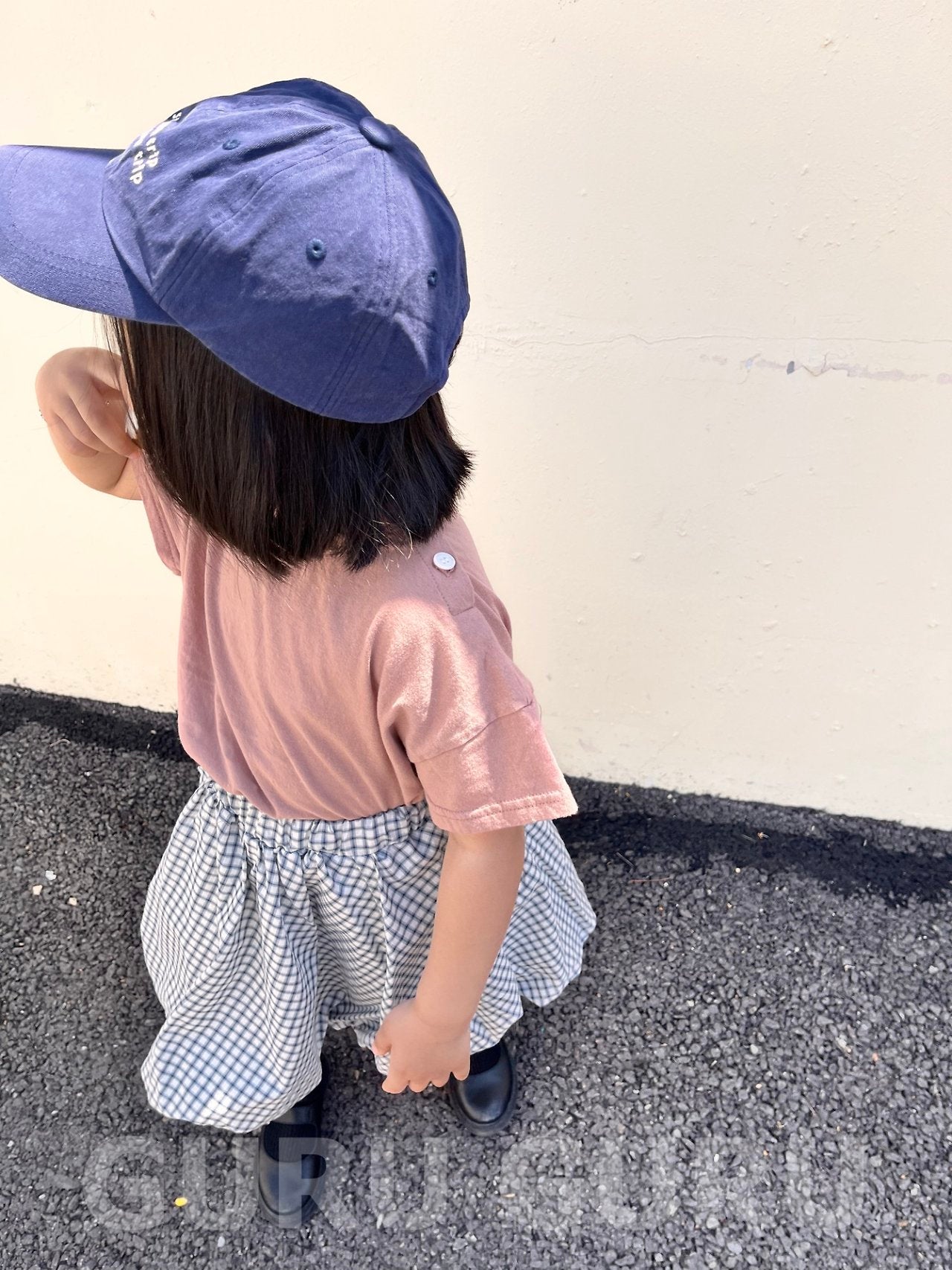 ［guruguru］Shoulder button tee