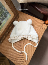 ［marron］Bear fur bonnet