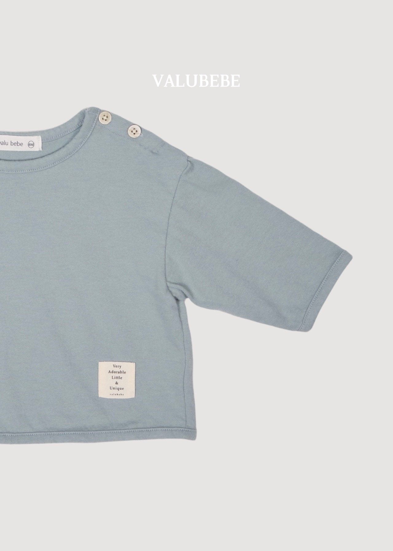 ［valubebe］Basic button tee