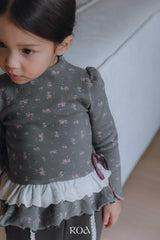 ［ROA］Flower ribbon tutu tops