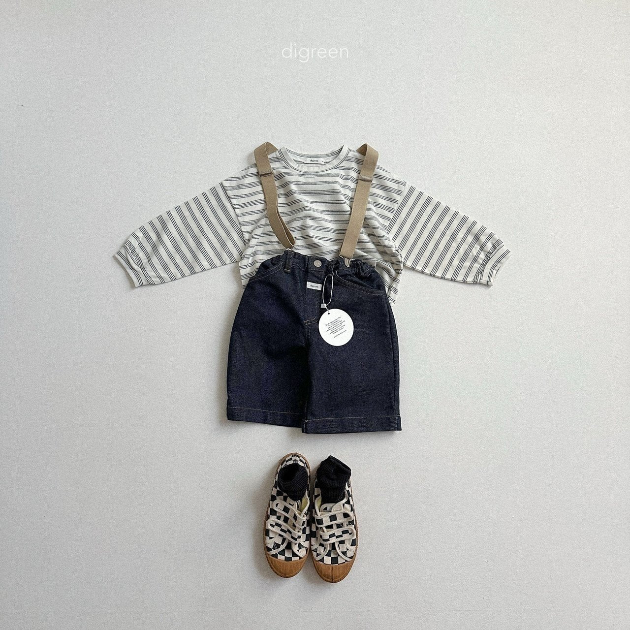 ［digreen］Pinstripe T-shirt