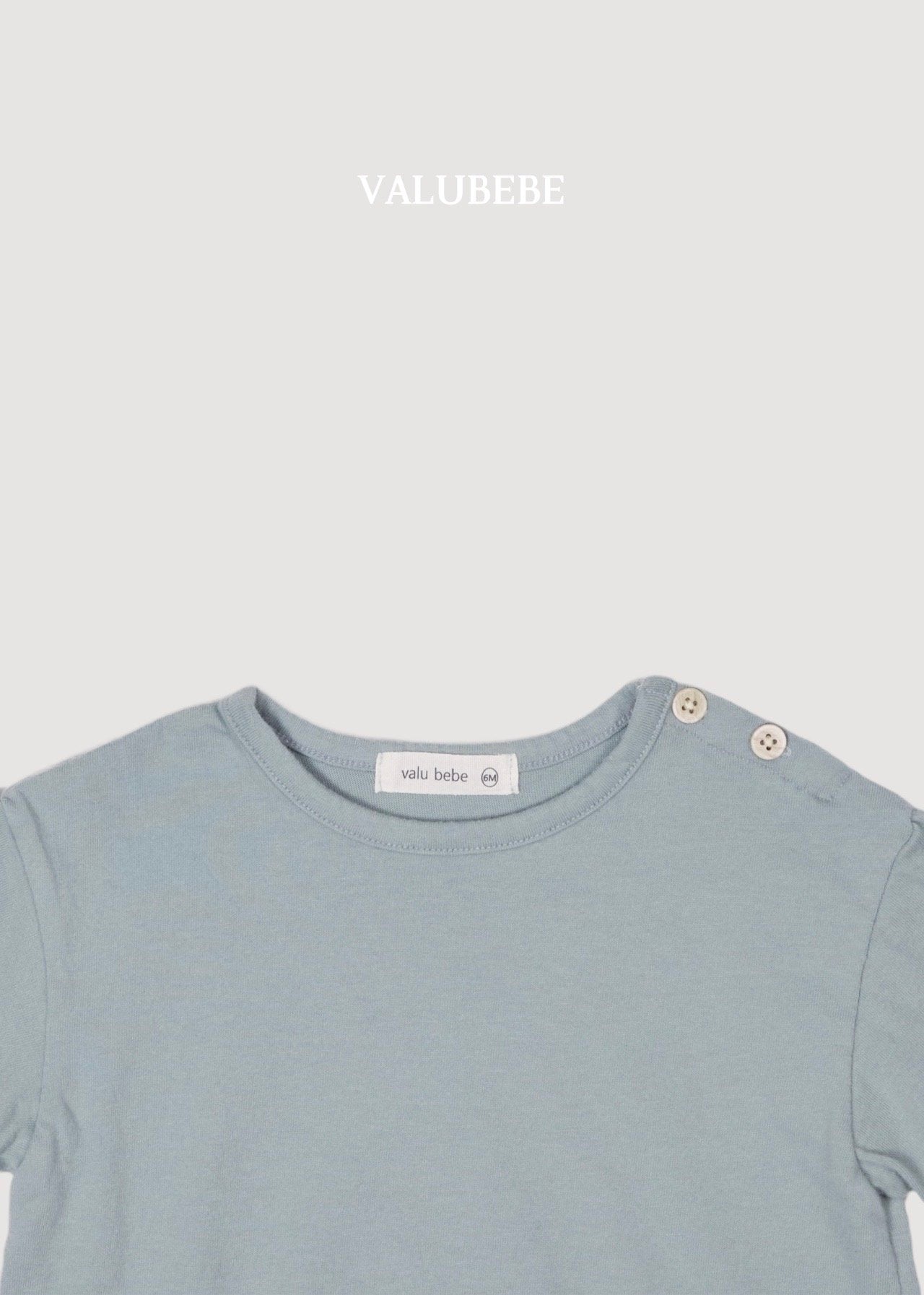 ［valubebe］Basic button tee