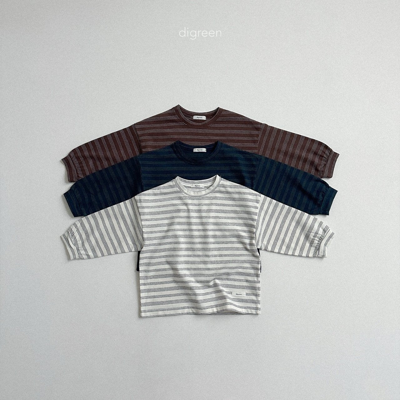 ［digreen］Pinstripe T-shirt