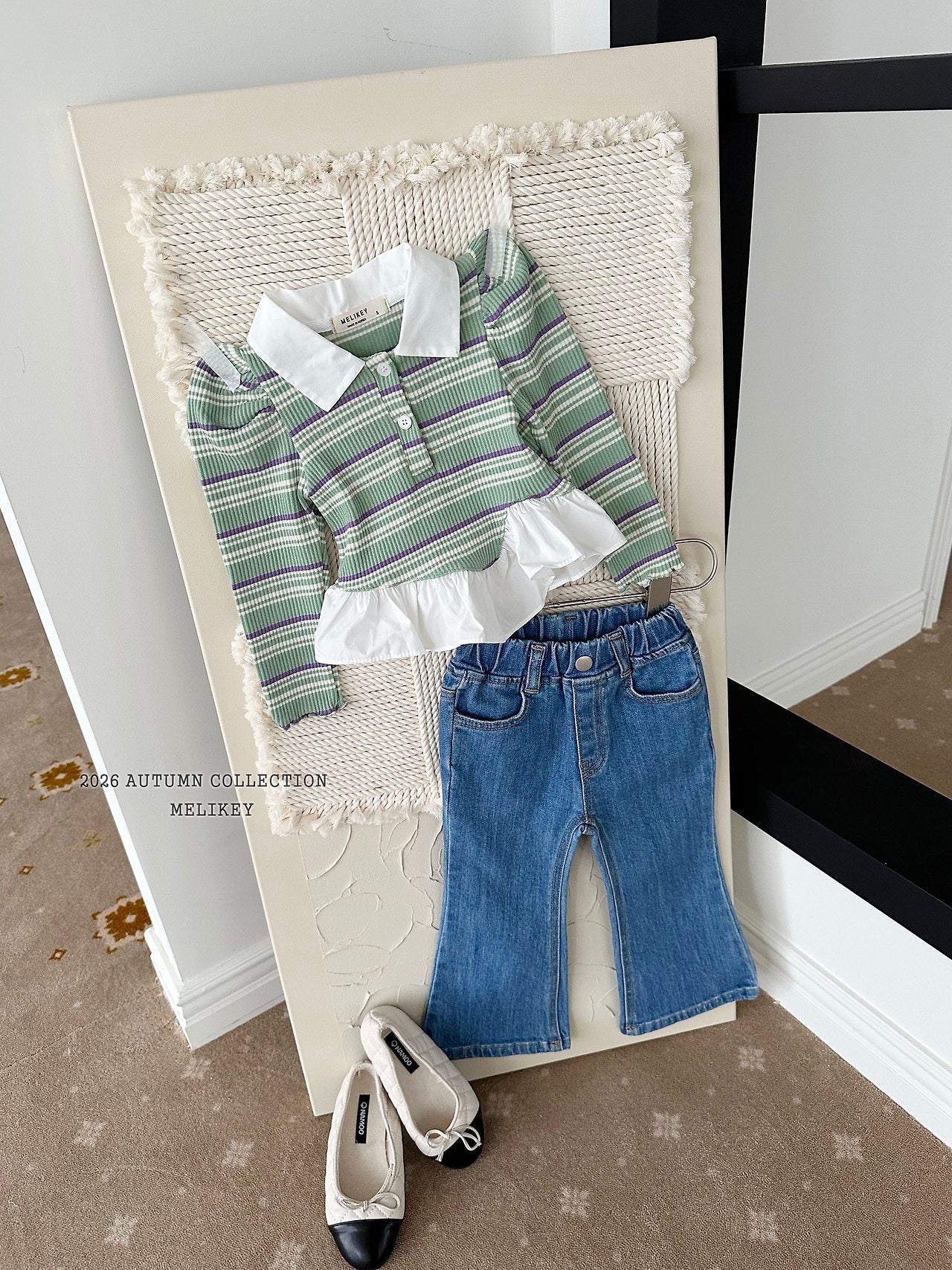 ［Melikey］Pocket bootscut denim pants
