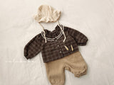 ［valubebe］Petit check frill blouse (baby)