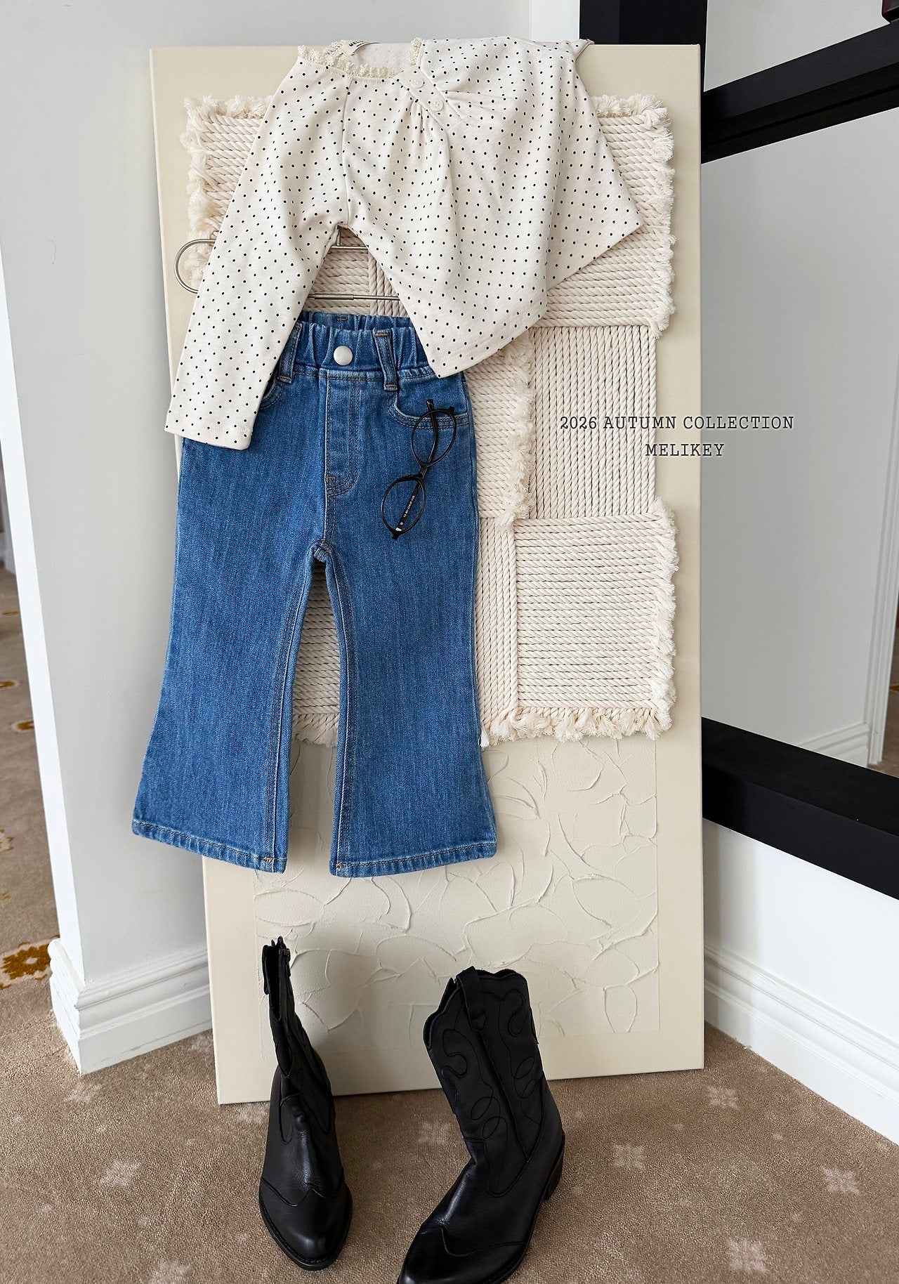 ［Melikey］Pocket bootscut denim pants