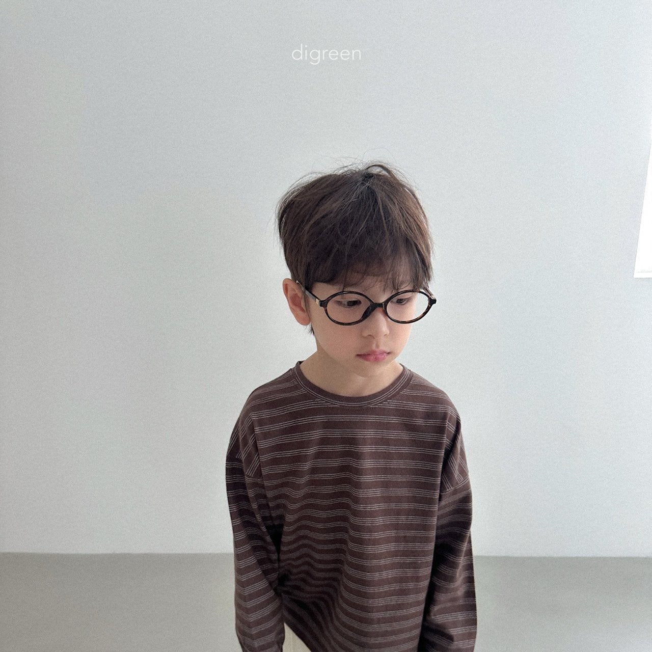 ［digreen］Pinstripe T-shirt