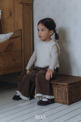 ［ROA］Knit lace vest