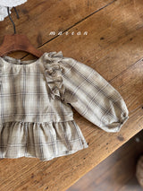 ［marron］Mono frill blouse