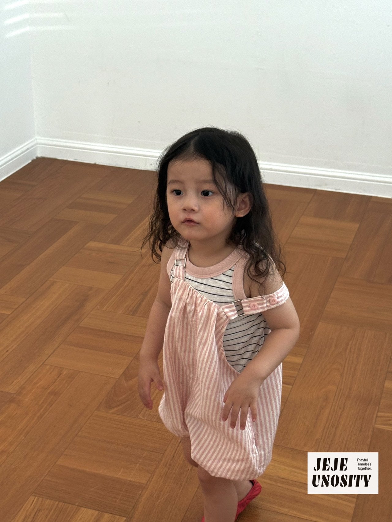 ［jejeunosity］Stripe overalls