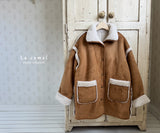 ［La.camel］Teddy reversible mouton jacket (mom)