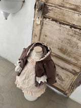 ［marron］Quilting frill one-piece