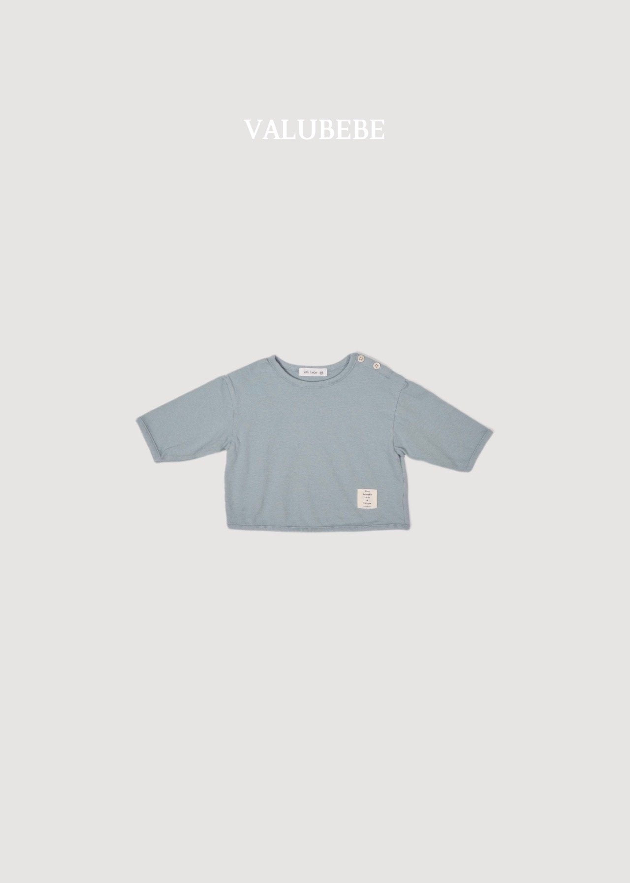 ［valubebe］Basic button tee