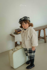 ［OREN］Brunel check suspender half pants