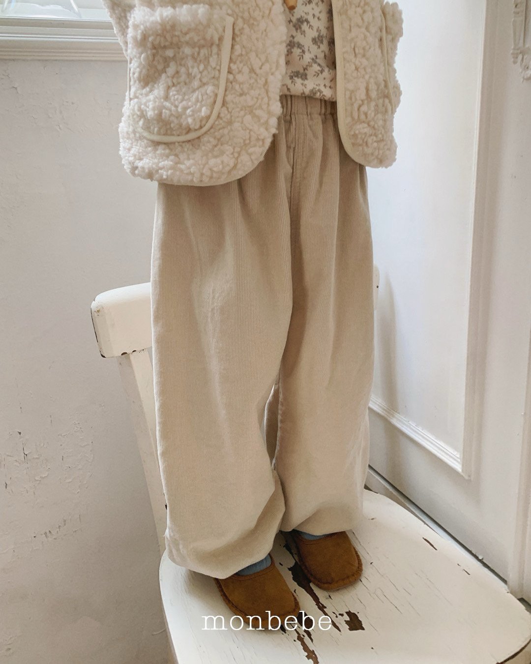 [monbebe] Corduroy jogger pants