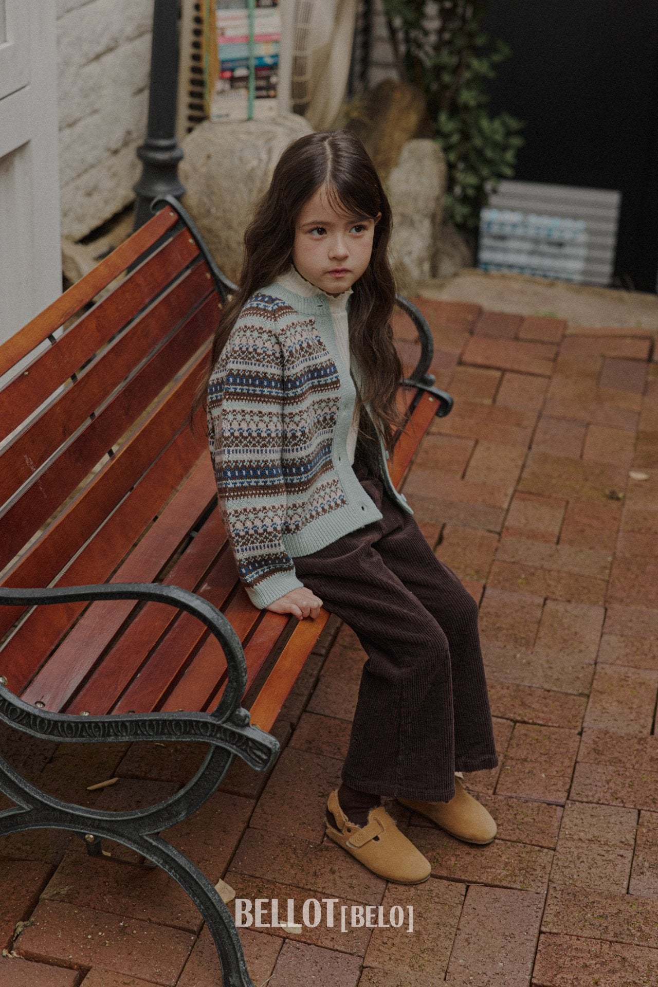 ［BELLOT］Nordic cashmere cardigan (kids)