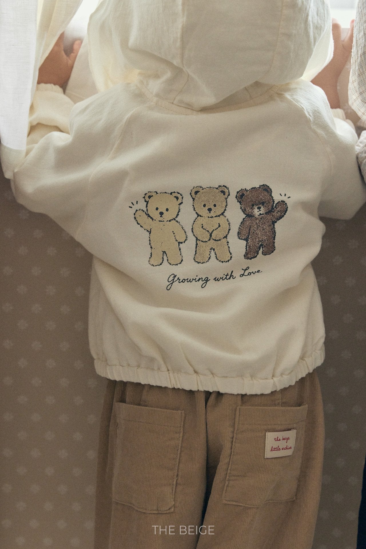 ［The beige］Bear Jumper
