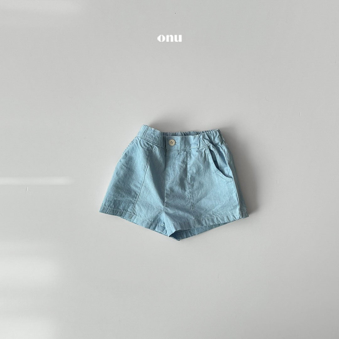 ［onu］Denim short pants