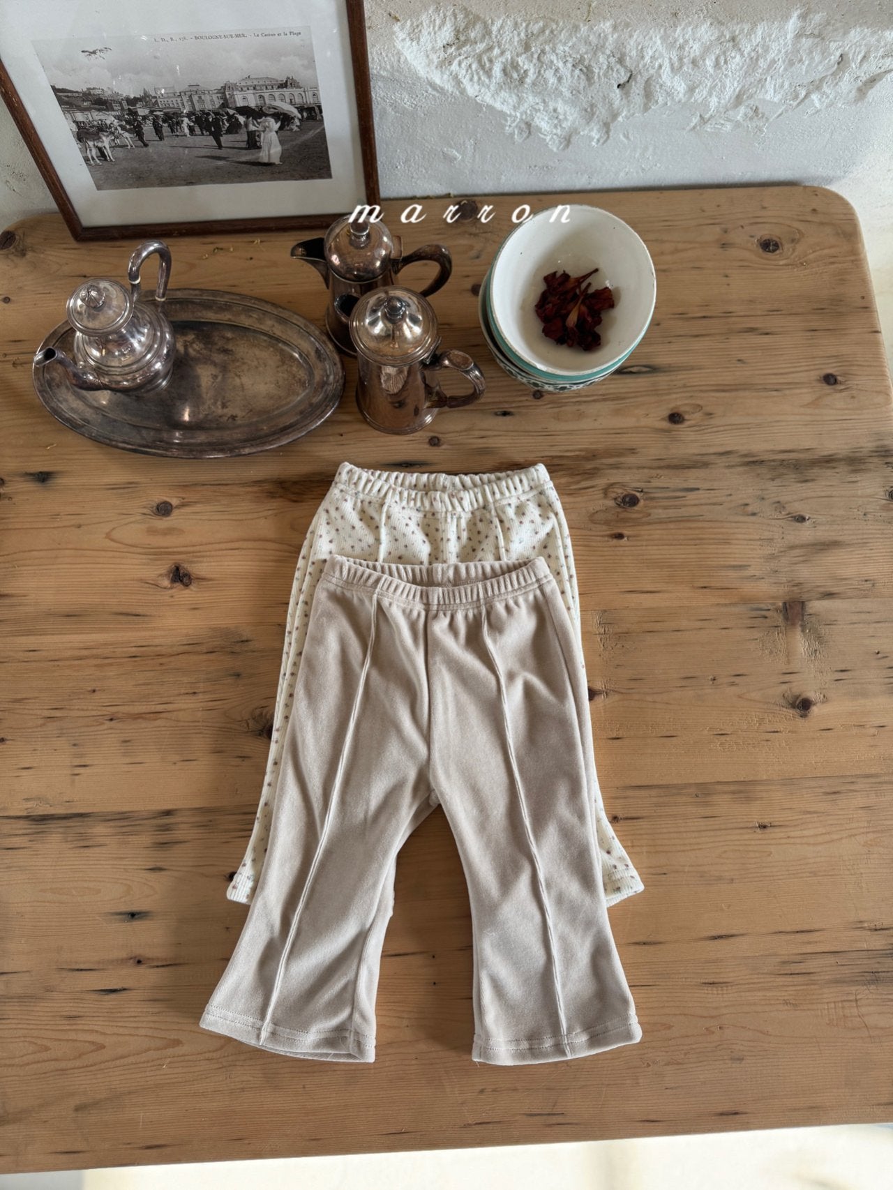 ［marron］Daily flare pants