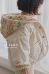 ［La.camel］Candy reversible padding jacket