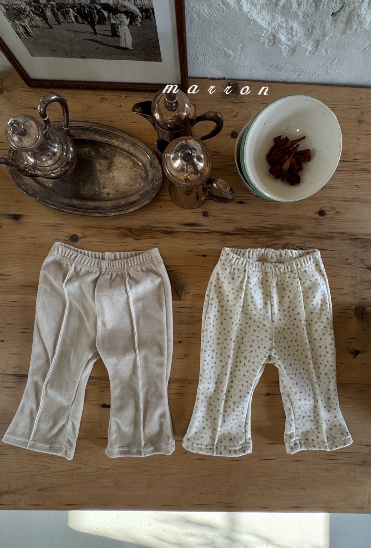 ［marron］Daily flare pants