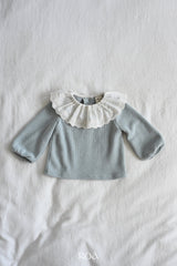 ［ROA］Lace collar tops