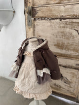 ［marron］Quilting frill one-piece