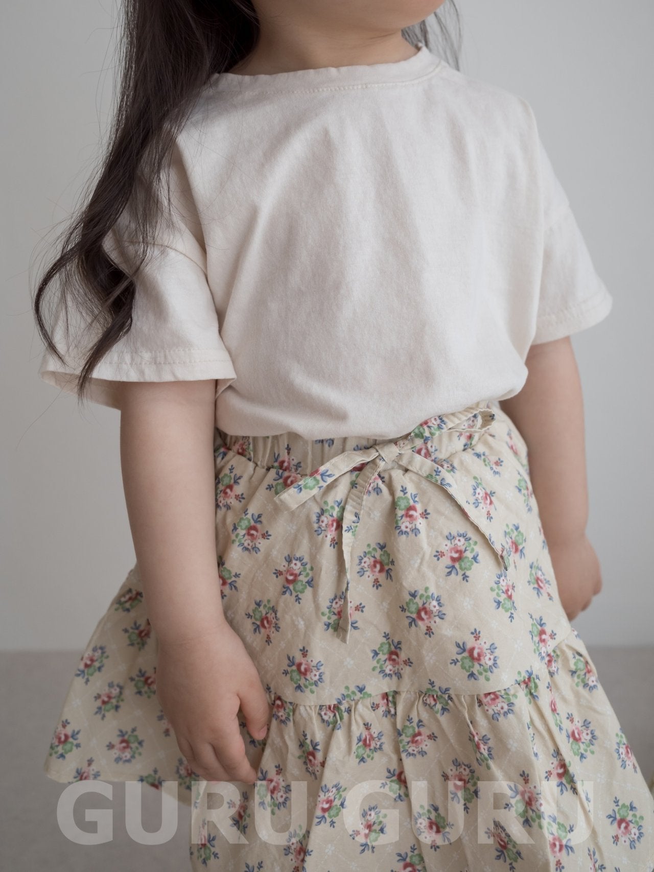 ［guruguru］Shoulder button tee