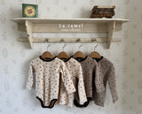 ［La.camel］Heart warm rompers