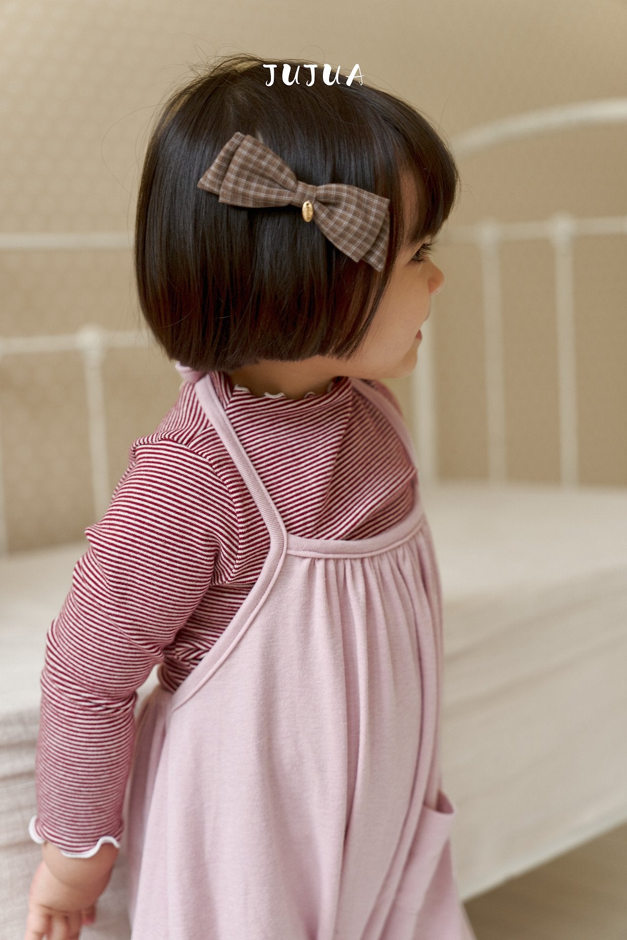 ［jujua］Stripe mellow tops