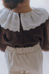 ［ROA］Lace collar tops