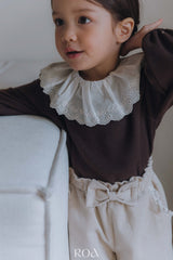 ［ROA］Lace collar tops